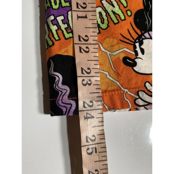Disney Mickey Minnie Mouse Size XS Orange Scrub Top Shirt "MADE TO PERFECTION" - Picture 6 of 6